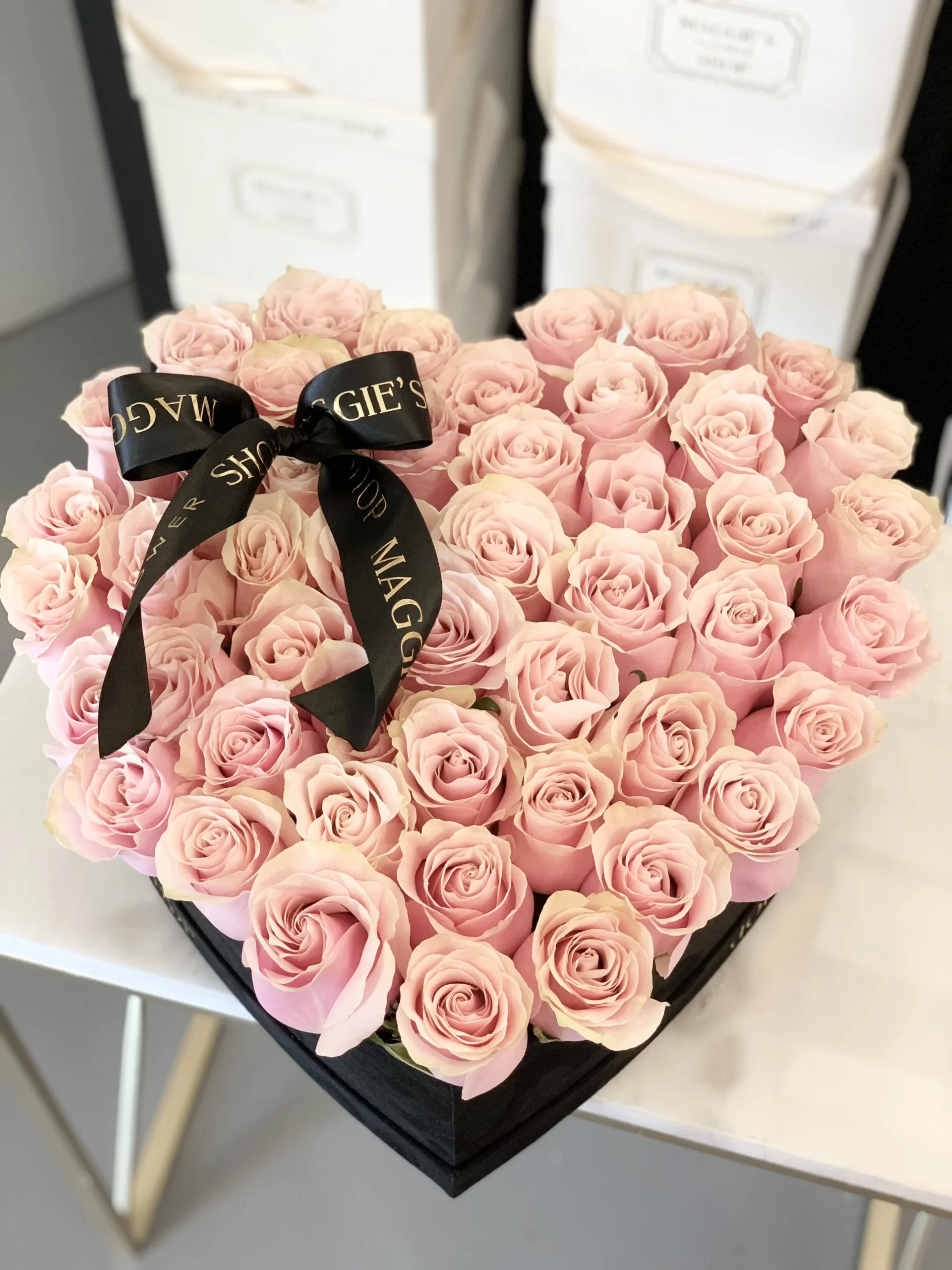 B&BA 50 Rose Light Pink Heart