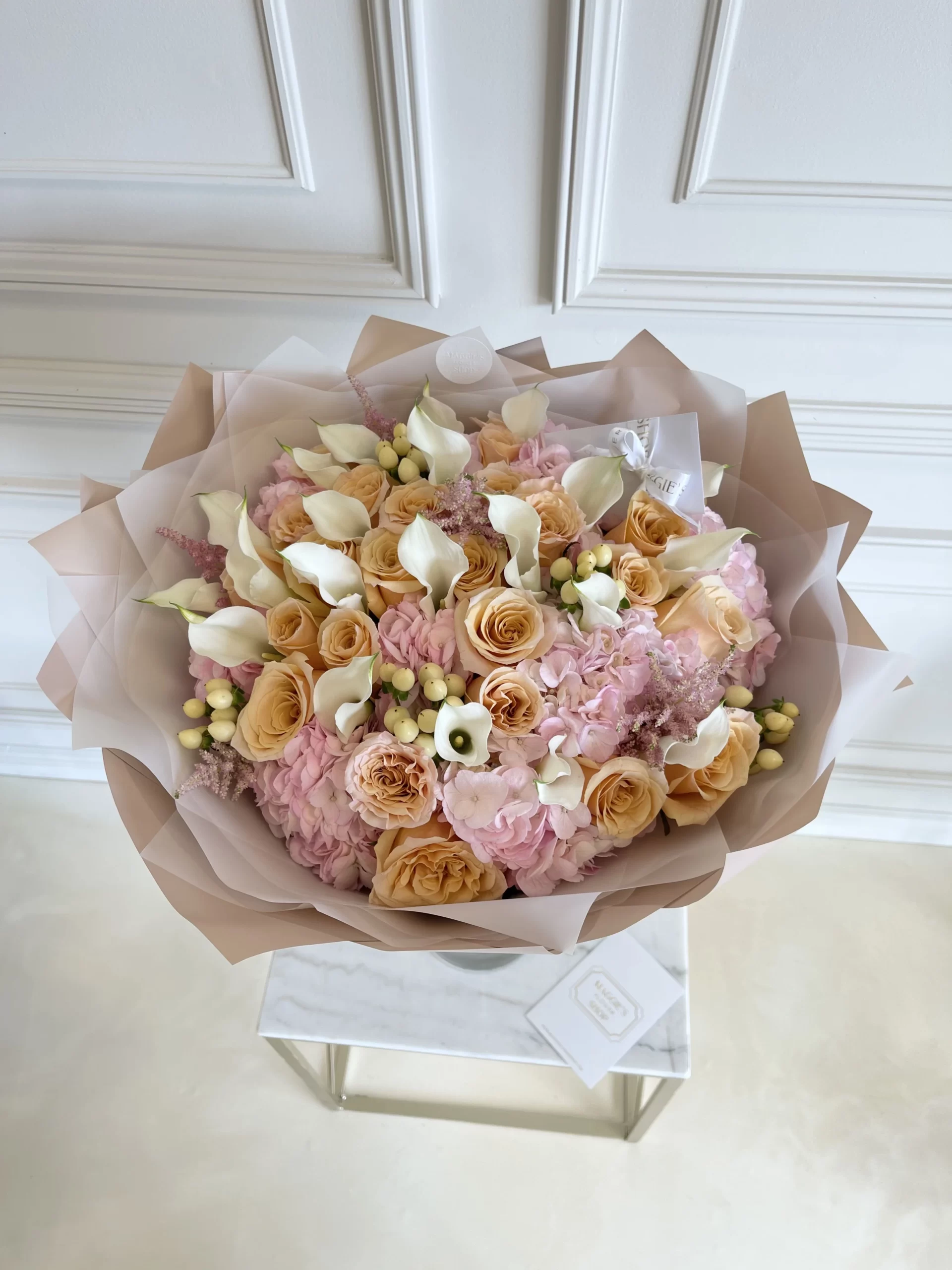 B&BA Rose & Calla Bouquet